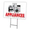 Signmission Appliances Yard Sign & Stake outdoor plastic coroplast window, C-1216 Appliances C-1216 Appliances - alternate 1